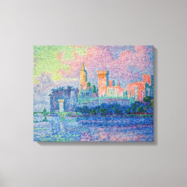 Lienzo Paul Signac - El Palacio Papal, Aviñón (Anverso)