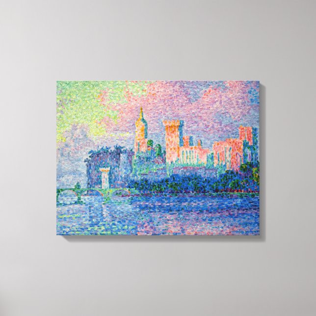 Lienzo Paul Signac - El Palacio Papal, Aviñón (Anverso)
