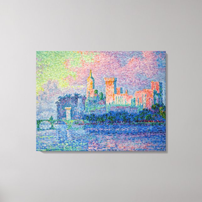 Lienzo Paul Signac - El Palacio Papal, Aviñón (Anverso)