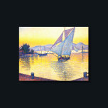 Lienzo Paul Signac - El puerto al atardecer, Opus 236<br><div class="desc">El puerto al atardecer,  Opus 236 (Saint-Tropez) / El Port au soleil couchant,  Opus 236 (Saint-Tropez) - Paul Signac,  Oil on Canvas,  1892</div>