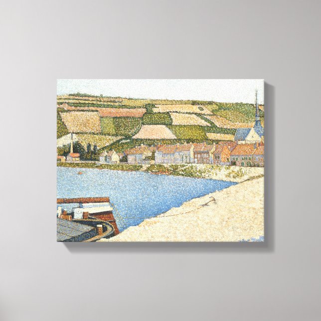 Lienzo Paul Signac - Les Andelys, Cote d'Aval (Anverso)
