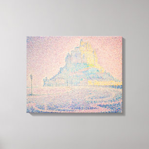 Lienzo Paul Signac - Monte Saint Michel Niebla y Sol