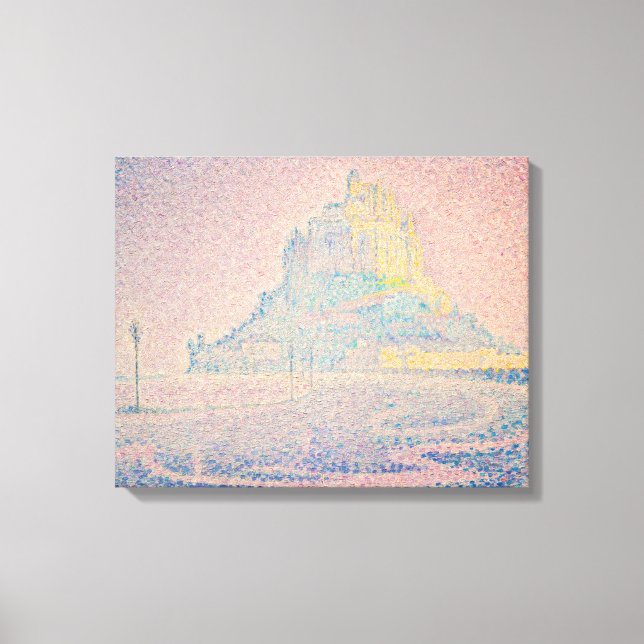 Lienzo Paul Signac - Monte Saint Michel Niebla y Sol (Anverso)
