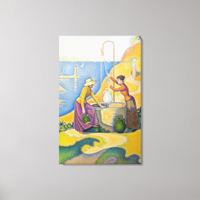 Lienzo Paul Signac - Mujeres en el pozo (Anverso)