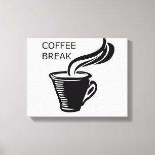 Lienzo Pausa de café