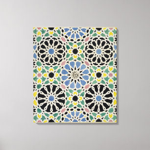 Lienzo Pavimento Mosaico en la Alhambra, de 'The Arabian
