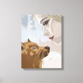 Lienzo Paw and Pulse II – Vínculo entre Animales y Humano