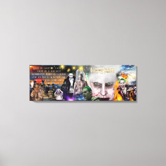 Lienzo payasos salvajes