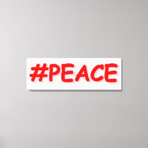 Lienzo "PAZ", diseño elegante. ¡Hazte con una en Zazzle