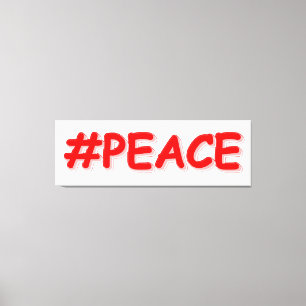 Lienzo "PAZ", diseño elegante. ¡Hazte con una en Zazzle