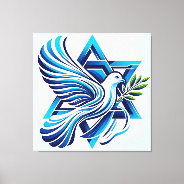 Lienzo Paz para Israel (Anverso)