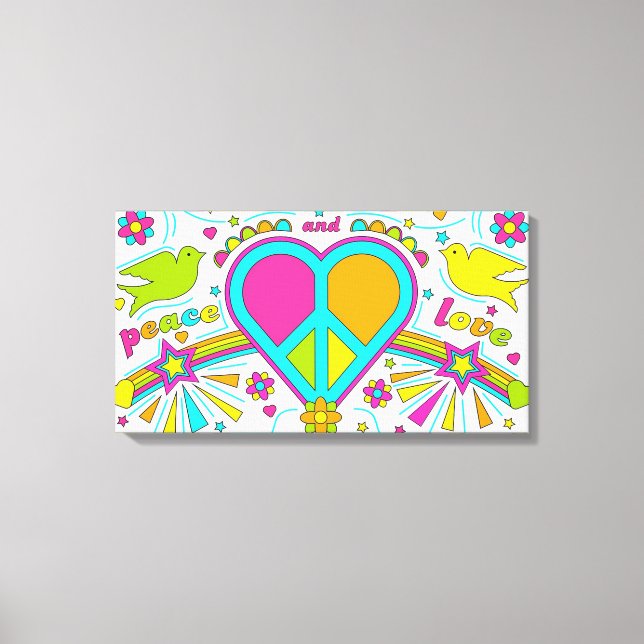 Lienzo Paz y amor (Anverso)