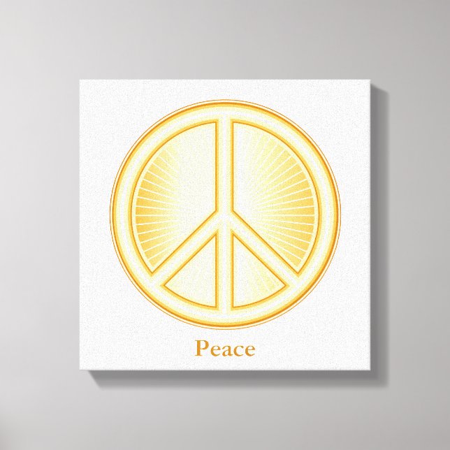 Lienzo Peace Mandala Canvas Art (Anverso)