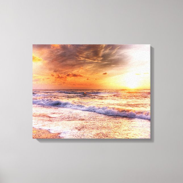 Lienzo Peach Sunset (Anverso)
