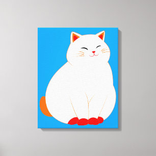 Lienzo Peaches, el Gato Sonriente