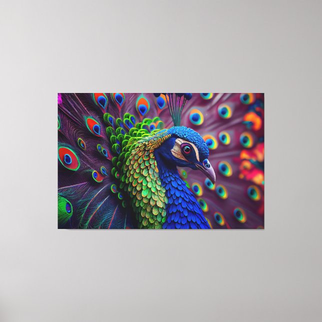 Lienzo Peacock (Anverso)