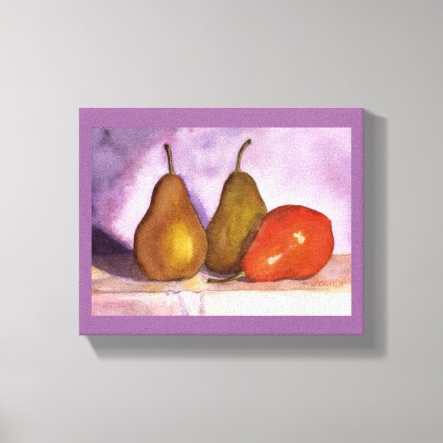 Lienzo Pear inclinado (Anverso)