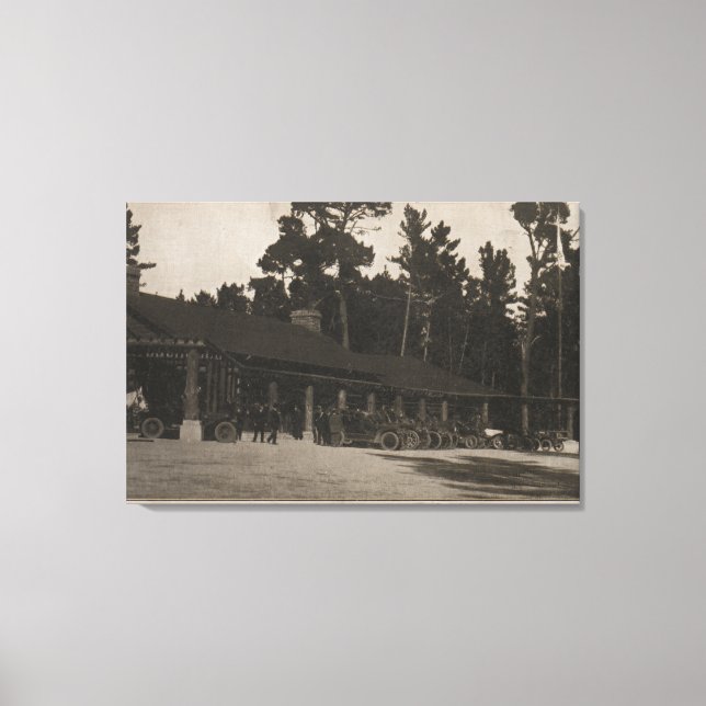 Lienzo Pebble Beach, CA - Lodge in the Firs by the Sea (Anverso)