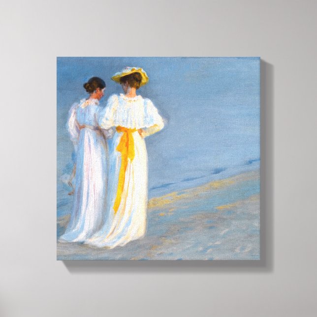 Lienzo Peder Severin Kroyer - Anna Ancher y Marie Kroyer (Anverso)