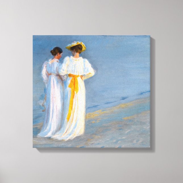 Lienzo Peder Severin Kroyer - Anna Ancher y Marie Kroyer (Anverso)