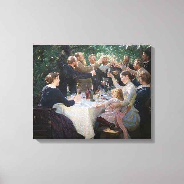 Lienzo Peder Severin Kroyer - ¡Hip, Hip, Hurra! (Anverso)