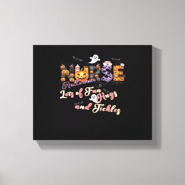 Lienzo Pediádicas Enfermeras Divertidas Halloween Diseño  (Anverso)