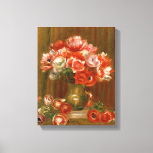 Lienzo Pedro anémonas de Renoir un  