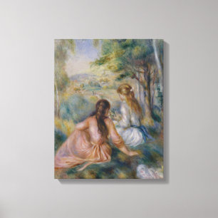 Lienzo Pedro Auguste Renoir el   en el prado