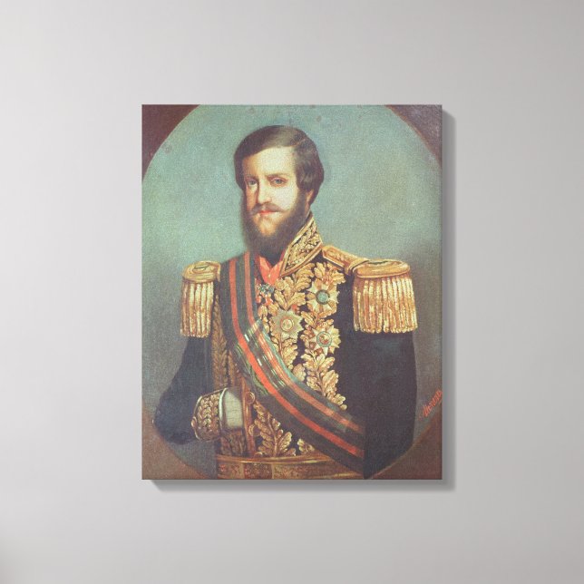 Lienzo Pedro II de Brasil (Anverso)