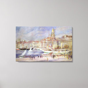 Lienzo Pedro un Renoir el   el puerto viejo de Marsella