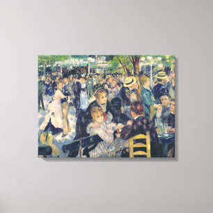 Lienzo Pedro una bola de Renoir el en el Moulin de la