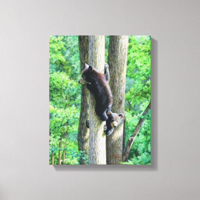 Lienzo Peek-a-Bear (Anverso)