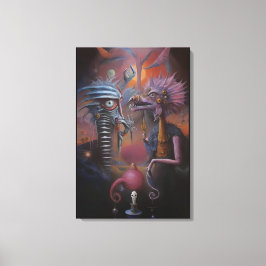 Lienzo Peeping Through Pat Hartman's Bedroom Window