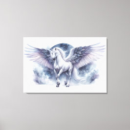 Lienzo Pegasus Blanco Alas a la Luz de la Luna Sueño Cele