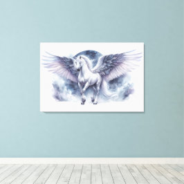 Lienzo Pegasus Blanco Alas a la Luz de la Luna Sueño Cele