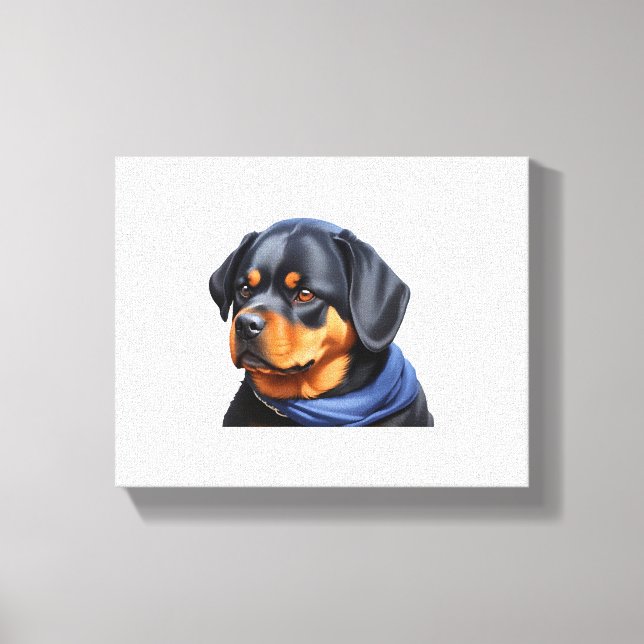 Lienzo Pegatina de perro (Anverso)