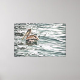 Lienzo Pelican en el agua