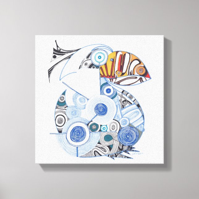 Lienzo pelicano (Anverso)