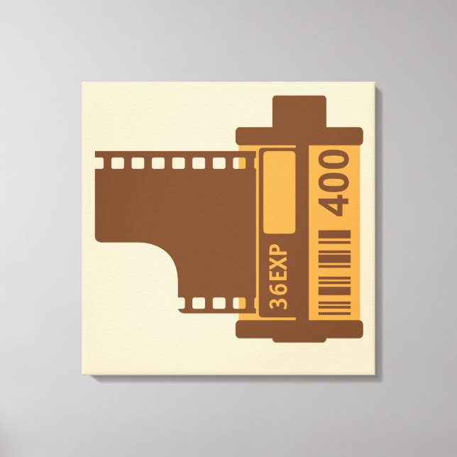 Lienzo Película de cámara réflex de 35 mm (Anverso)