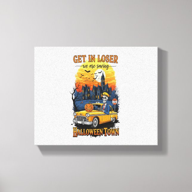 Lienzo Película de Halloween de época (Anverso)