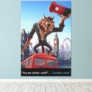 Lienzo Película temática 3D de Londres