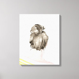 Lienzo Pelo pardo arriba Knot Bun