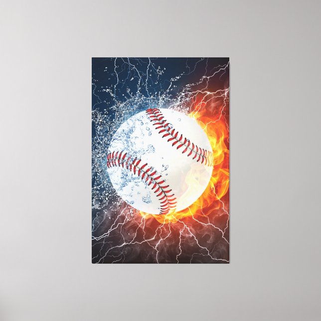 Lienzo Pelota de béisbol (Anverso)