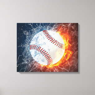 Lienzo Pelota de béisbol