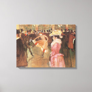 Lienzo Pelota en la discoteca por Toulouse Lautrec