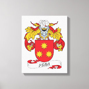 Lienzo Pena Family Crest