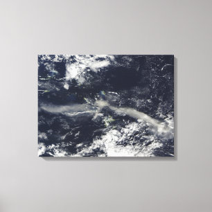 Lienzo Penacho de las colinas de Soufriere, Montserrat de