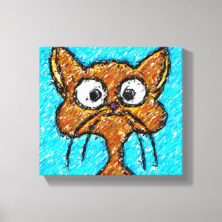 Lienzo Pencil Crayon Kitty