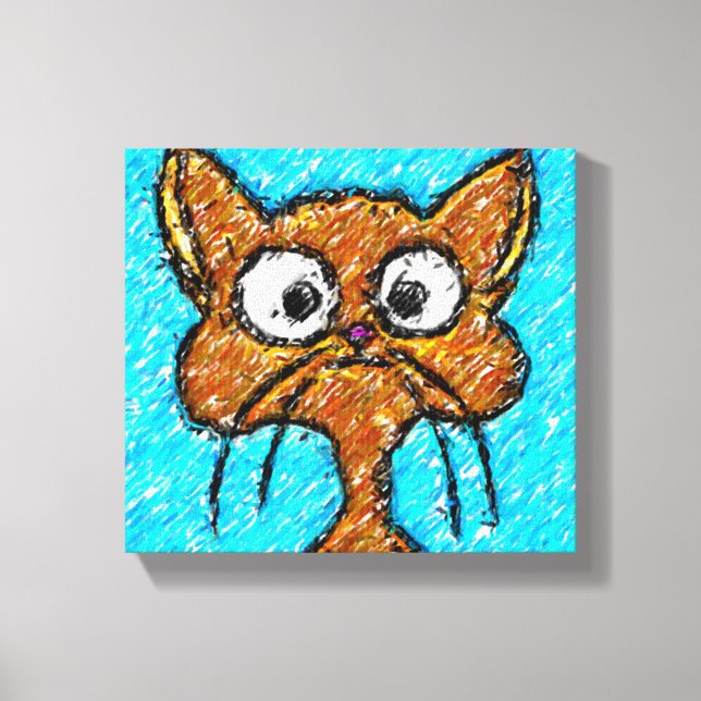 Lienzo Pencil Crayon Kitty (Anverso)