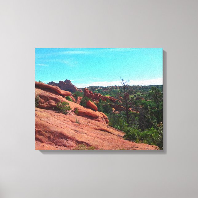 Lienzo Pendiente de Rock Rojo (Anverso)